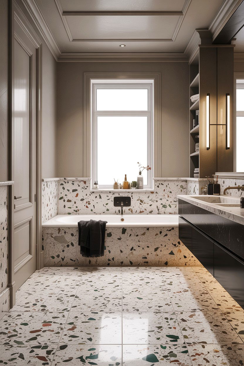 Italian Terrazzo Bathroom Floor - 30 Italian bathroom ideas