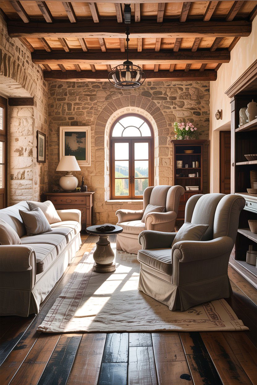 Italian farmhouse living room - 30 Italian living room ideas