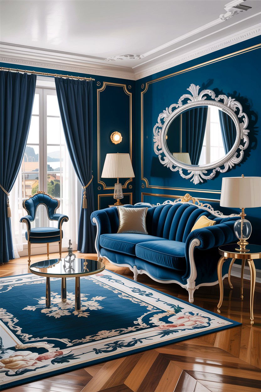 Italian velvet furniture living room - 30 Italian living room ideas