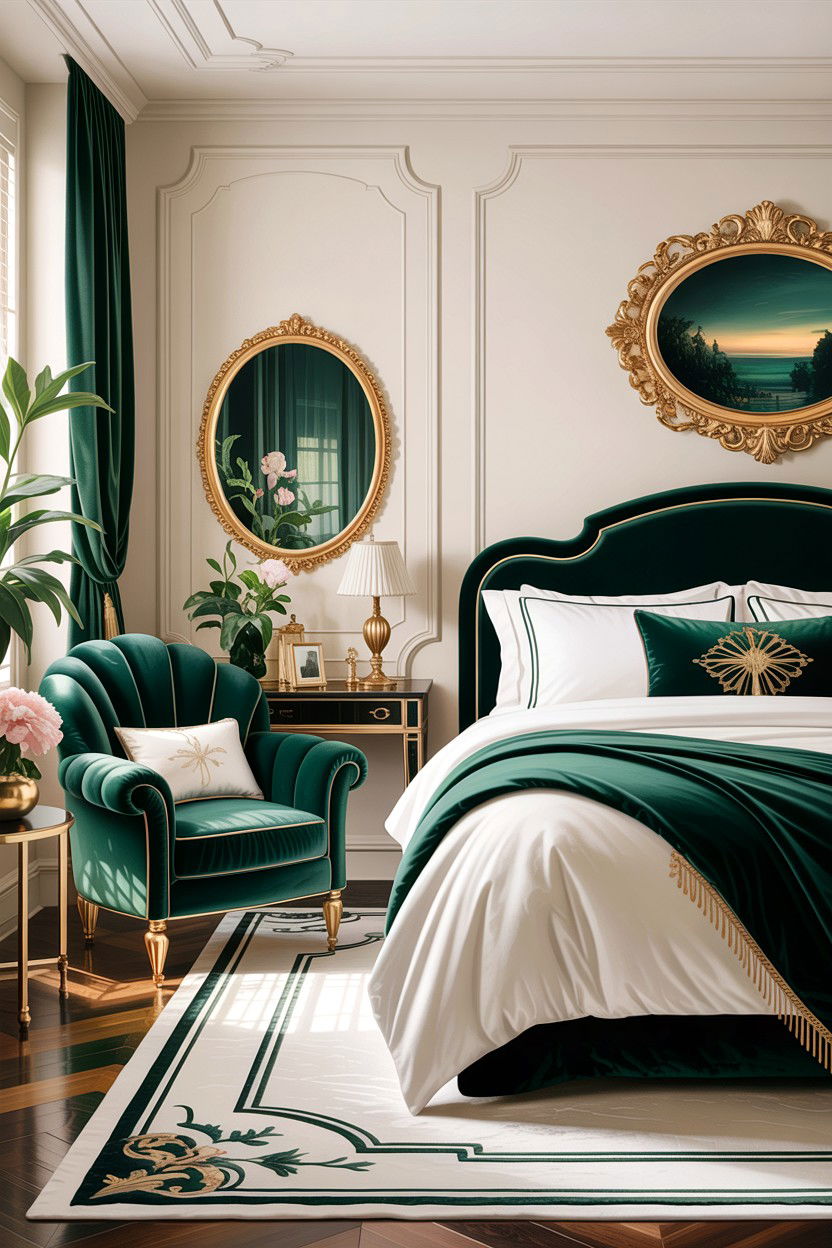 Ivory And Emerald Green Bedroom - 30 ivory bedroom ideas