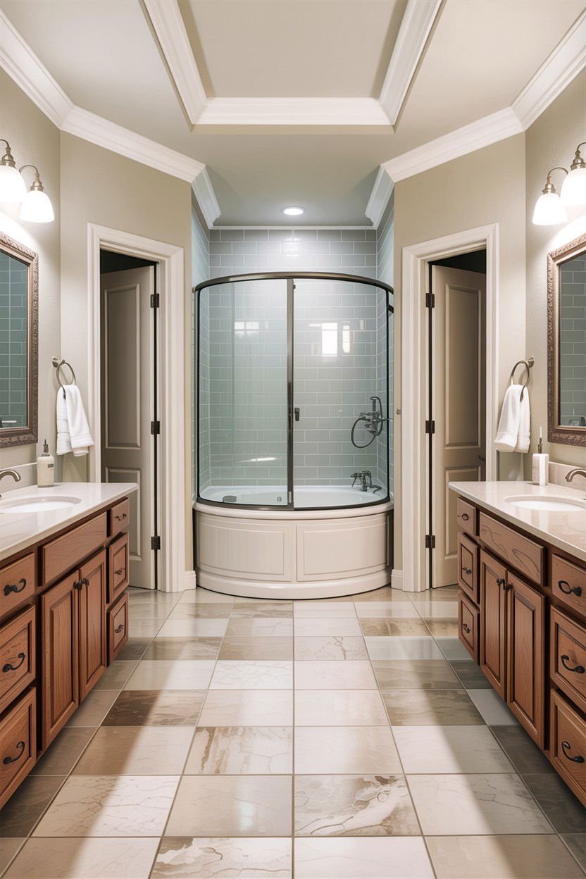 Jack and Jill bathroom - 30 children's bathroom ideas