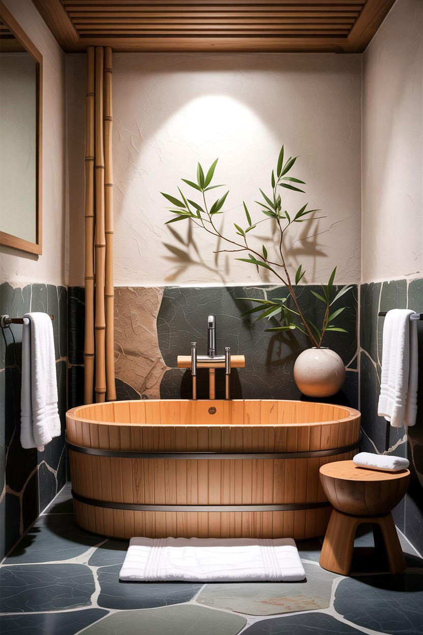 Japandi Bathroom - 30 gorgeous bathroom ideas