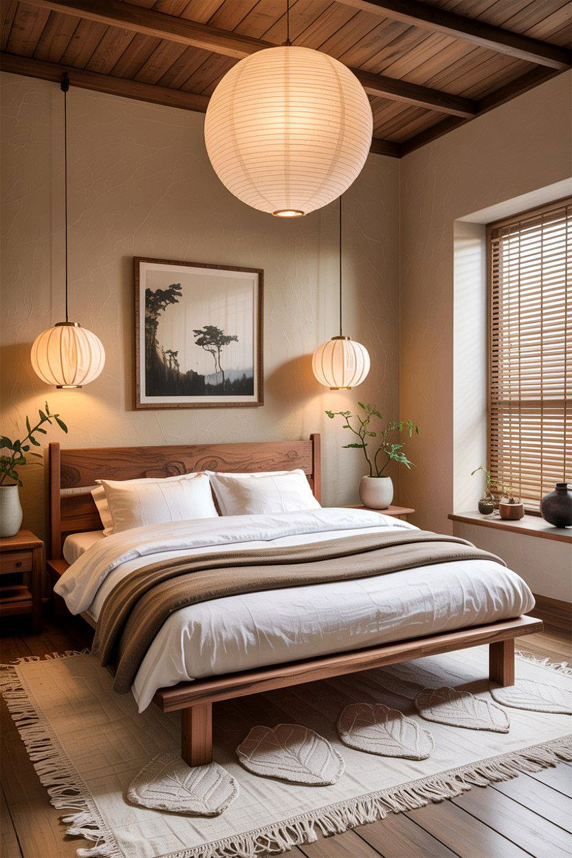 Japandi Bedroom - 30 bedroom styling ideas