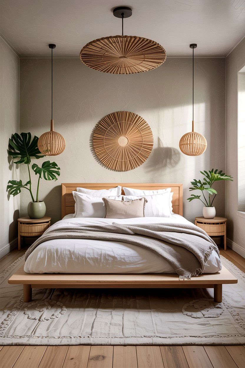 Japandi Bedroom - 30 bedroom update ideas