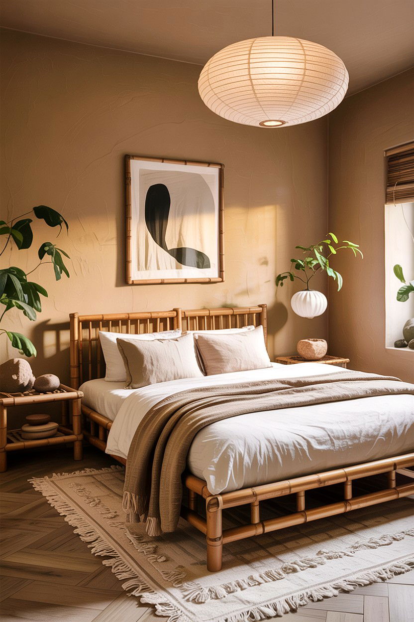 Japandi Beige Bedroom - 30 bedroom beige walls