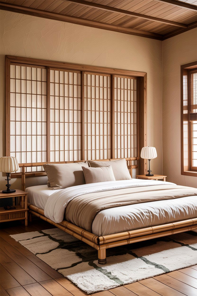 Japandi Beige Bedroom - 30 all beige bedroom ideas