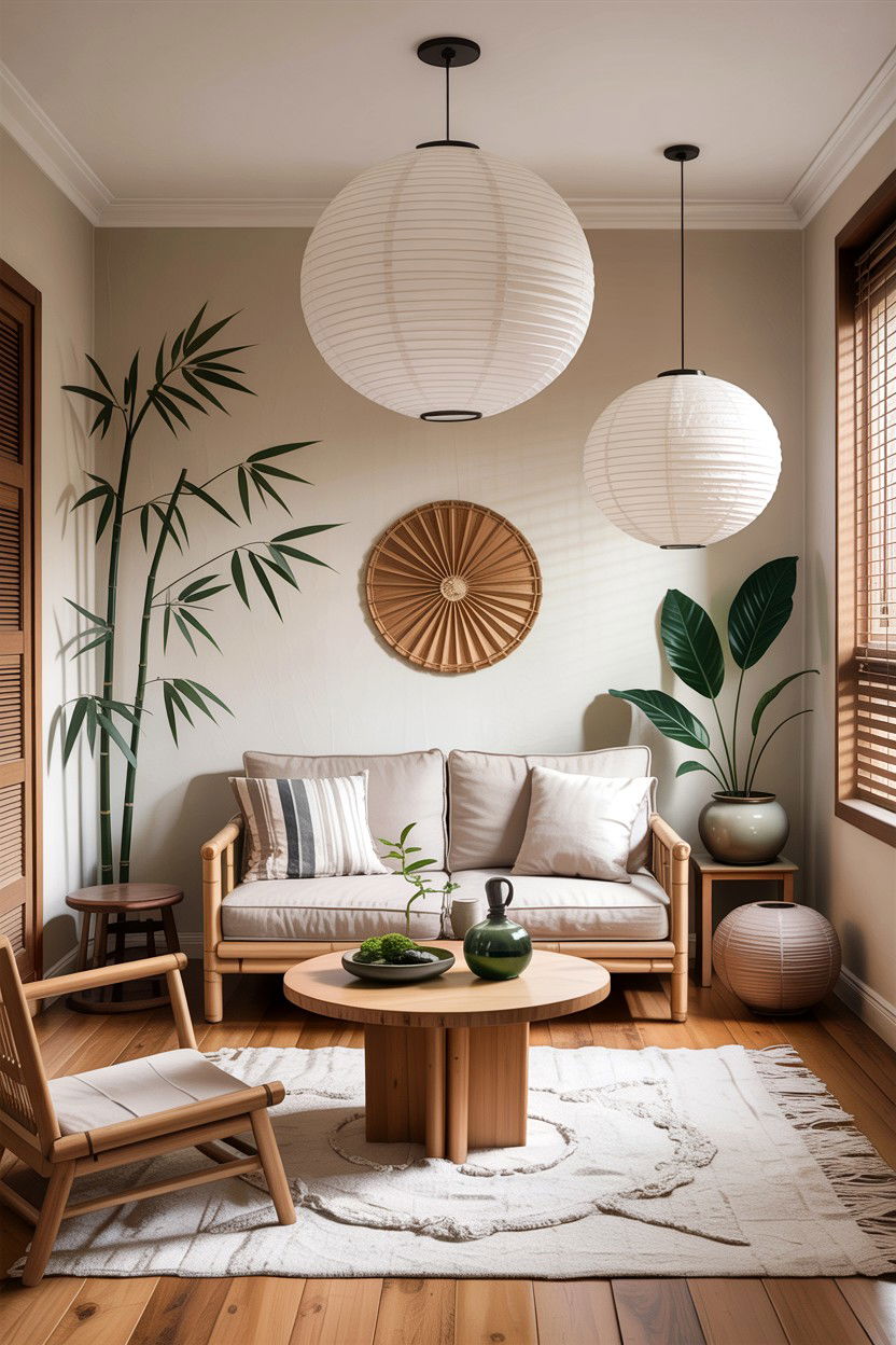 Japandi living room - 30 apartment living room ideas