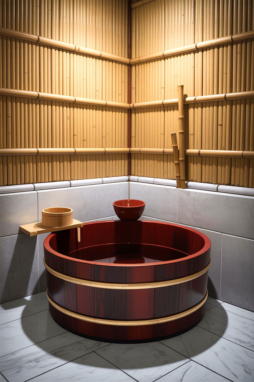 Japanese Corner Soaking Tub - 30 corner tub ideas