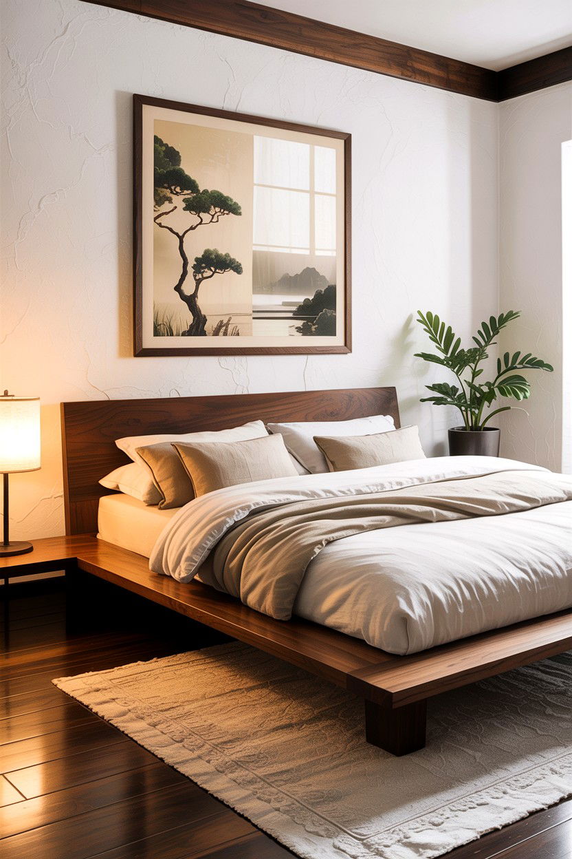 Japanese Platform Bed - 30 bedroom low profile beds