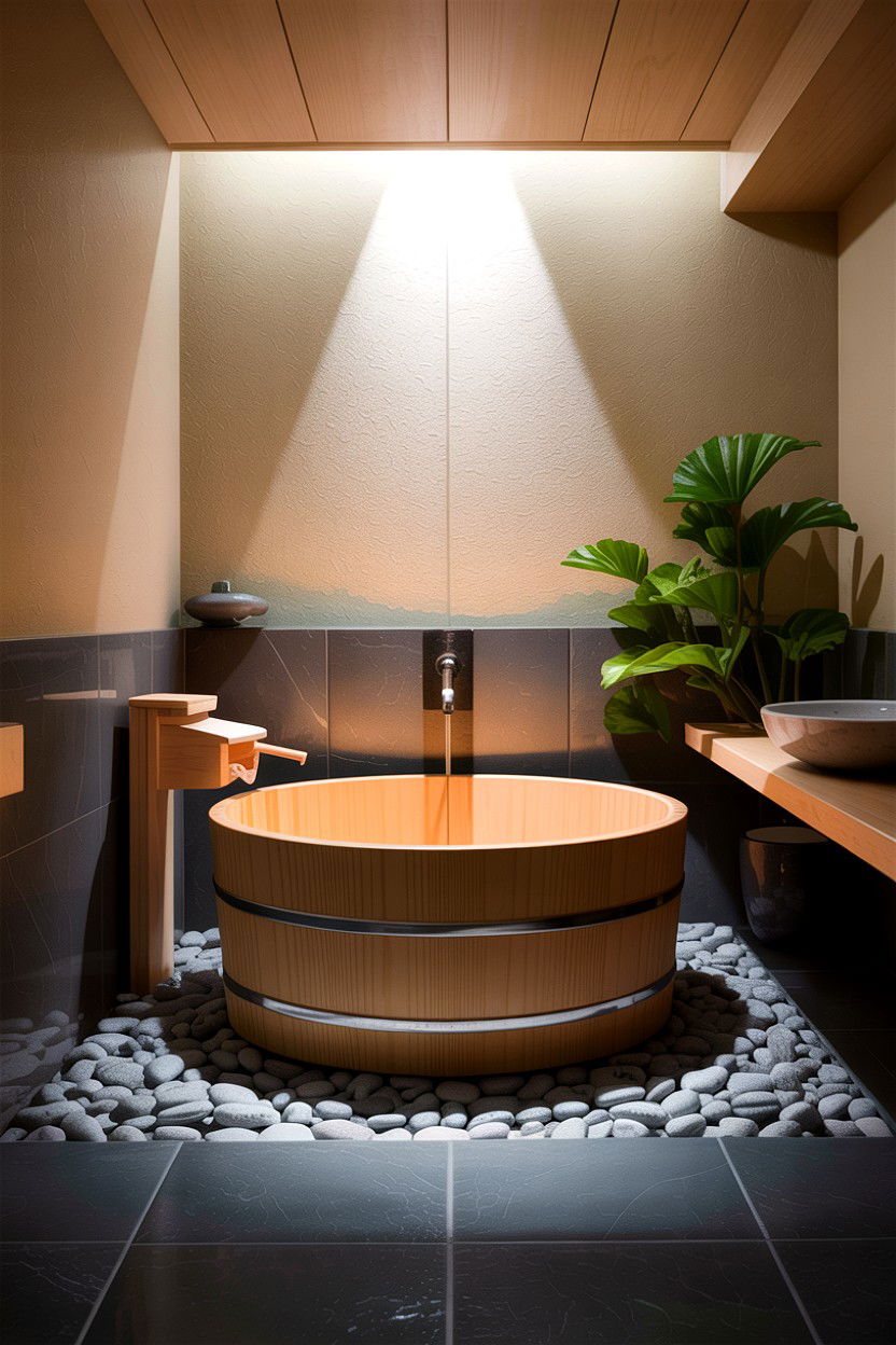 Japanese Soaking Bathroom - 30 custom bathroom ideas