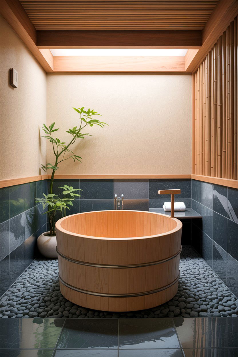 Japanese Soaking Tub - 30 freestanding tub ideas