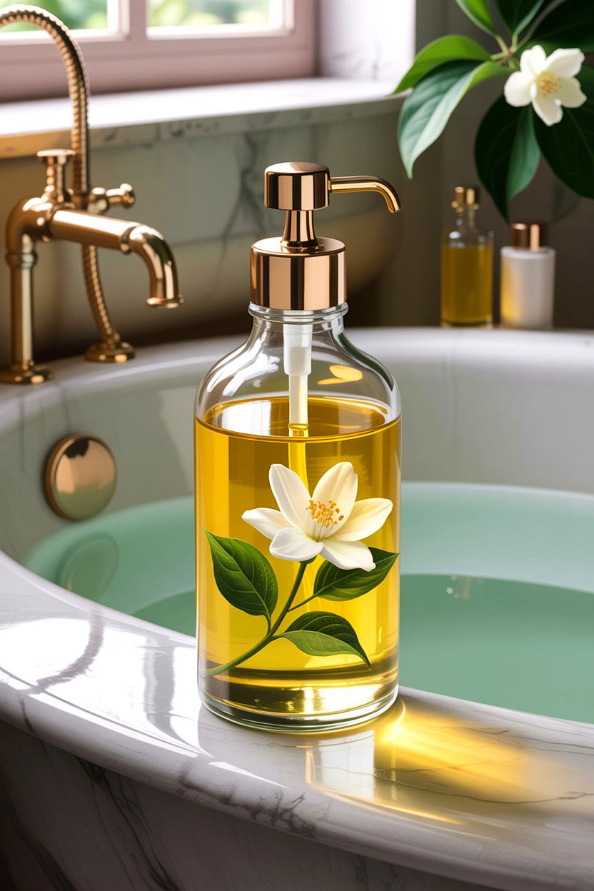 Jasmine Infused Bath Oil - 30 bathroom aromatherapy ideas
