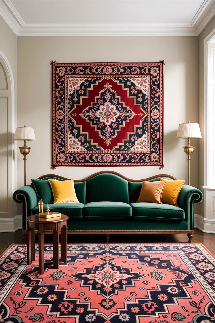 Jewel Tone Sofa - 30 living room designer furniture ideas