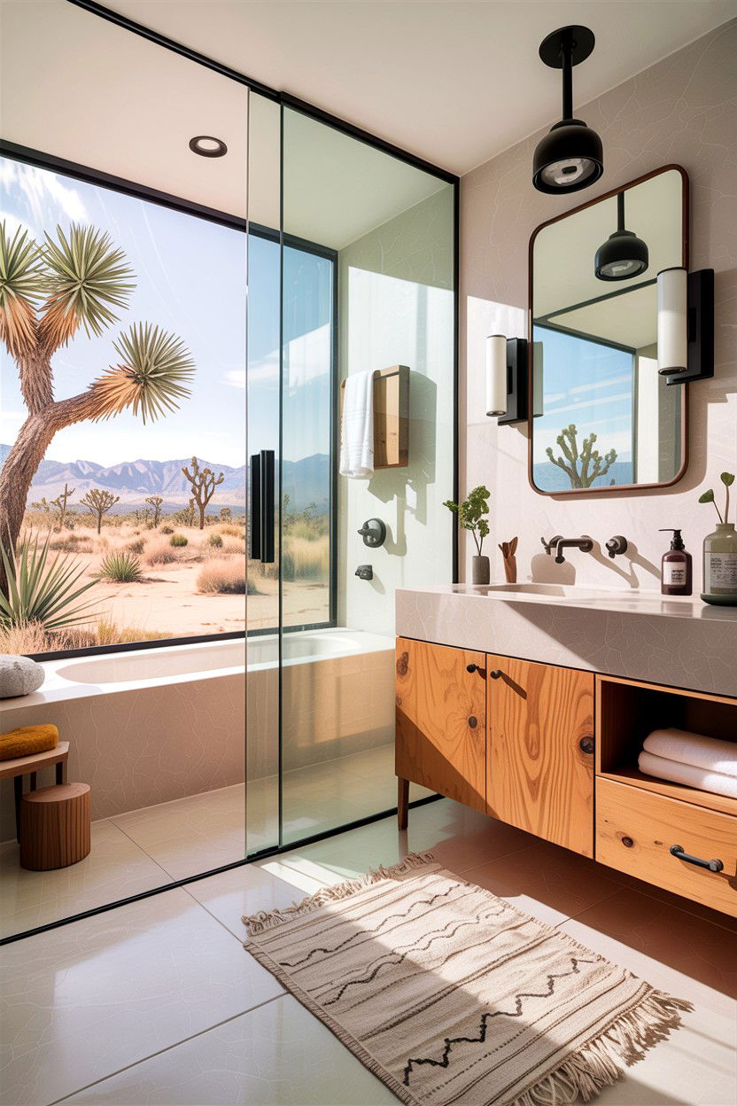 Joshua Tree Bathroom Style - 30 desert bathroom ideas