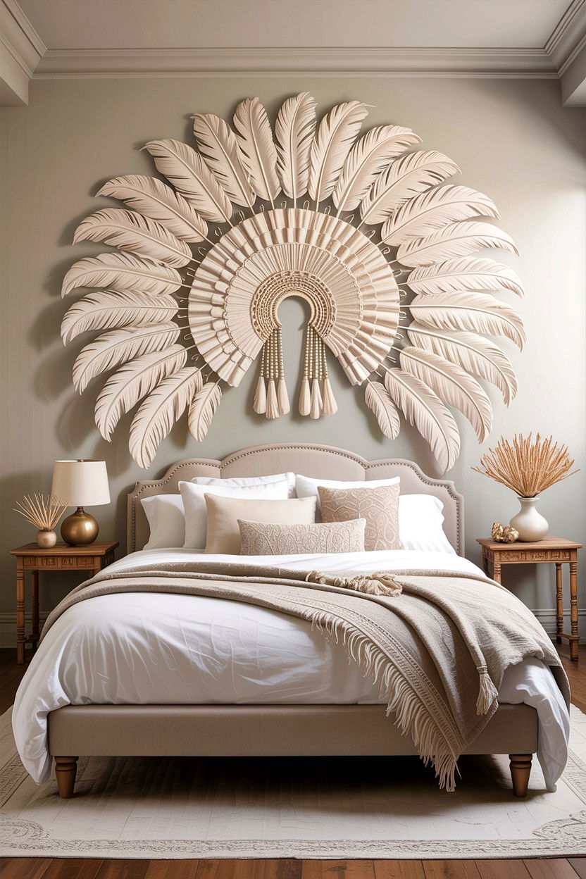 Juju Hat Wall Art - 30 African bedroom ideas