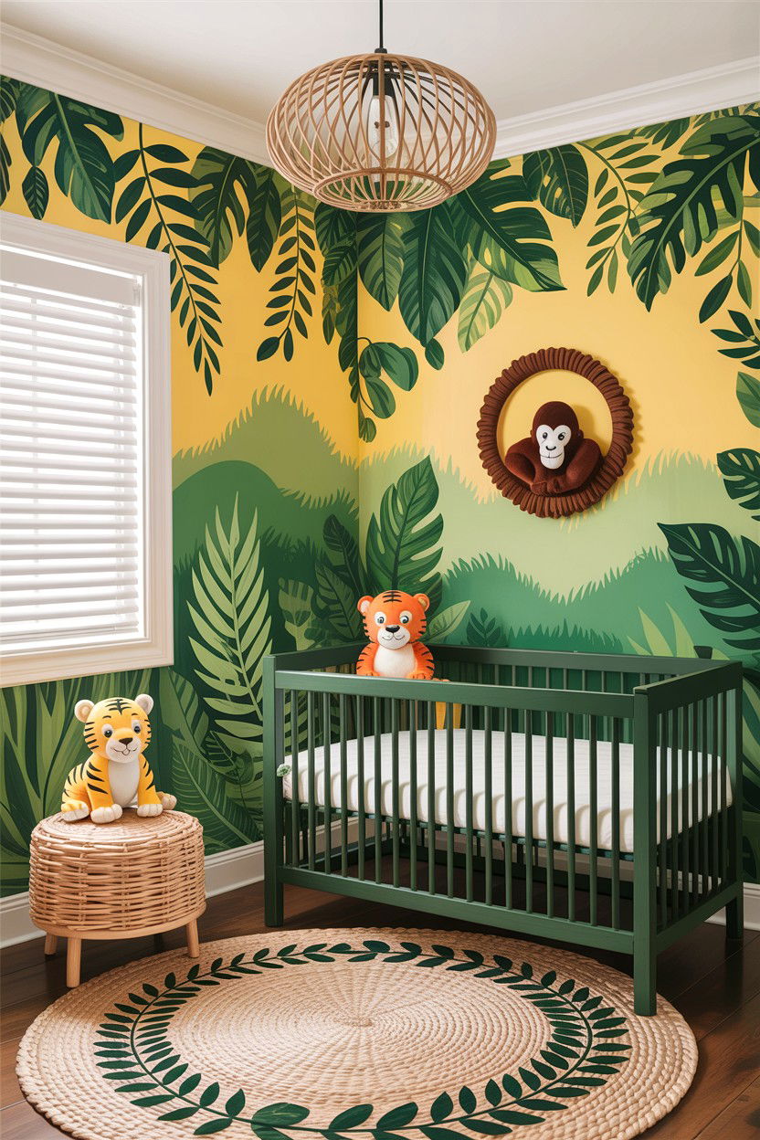 Jungle Nursery Theme - 30 baby bedroom ideas