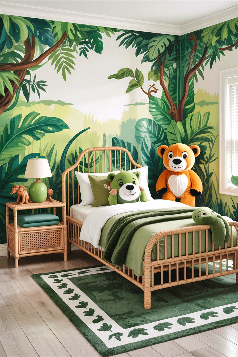 Jungle Themed Bedroom - 30 boys bedroom ideas