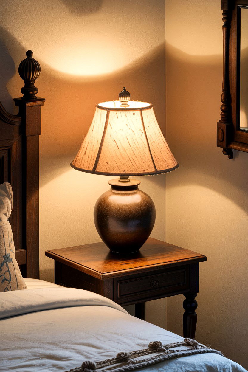 Jute Lampshade - 30 jute bedroom ideas