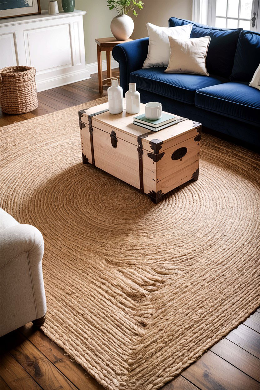 Jute Rug Living Room - 30 New England living room ideas