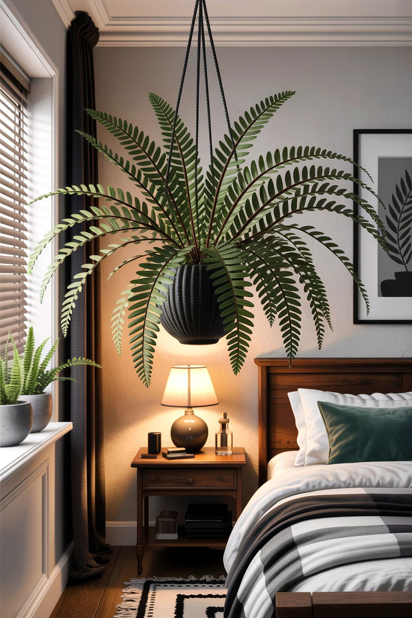 Kangaroo Paw Fern - 30 bedroom hanging plants