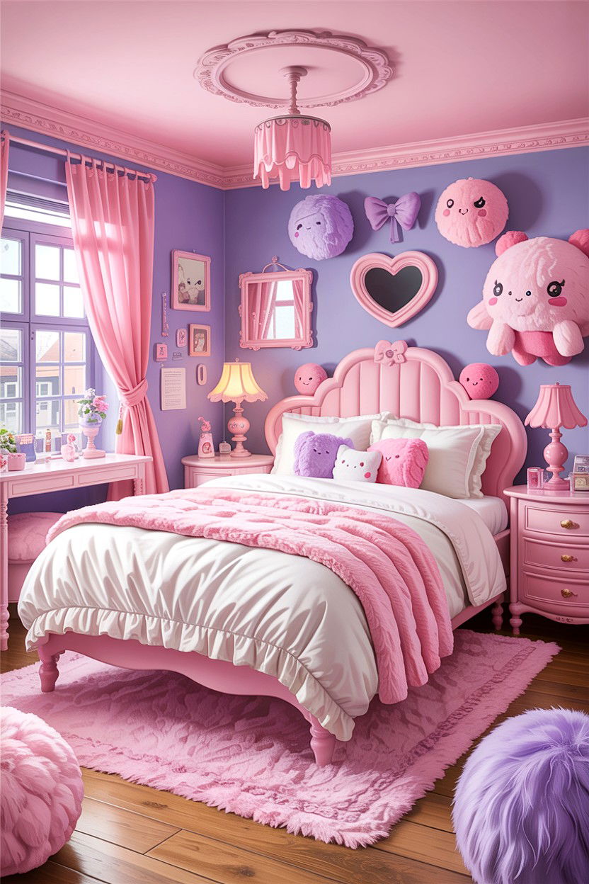 Kawaii pastel bedroom - 30 anime bedroom ideas