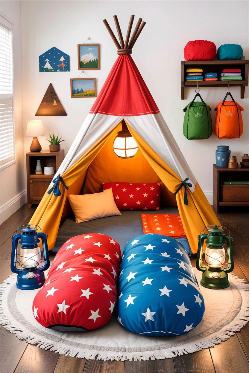 Kids Adventure Camping - 30 camping bedroom ideas