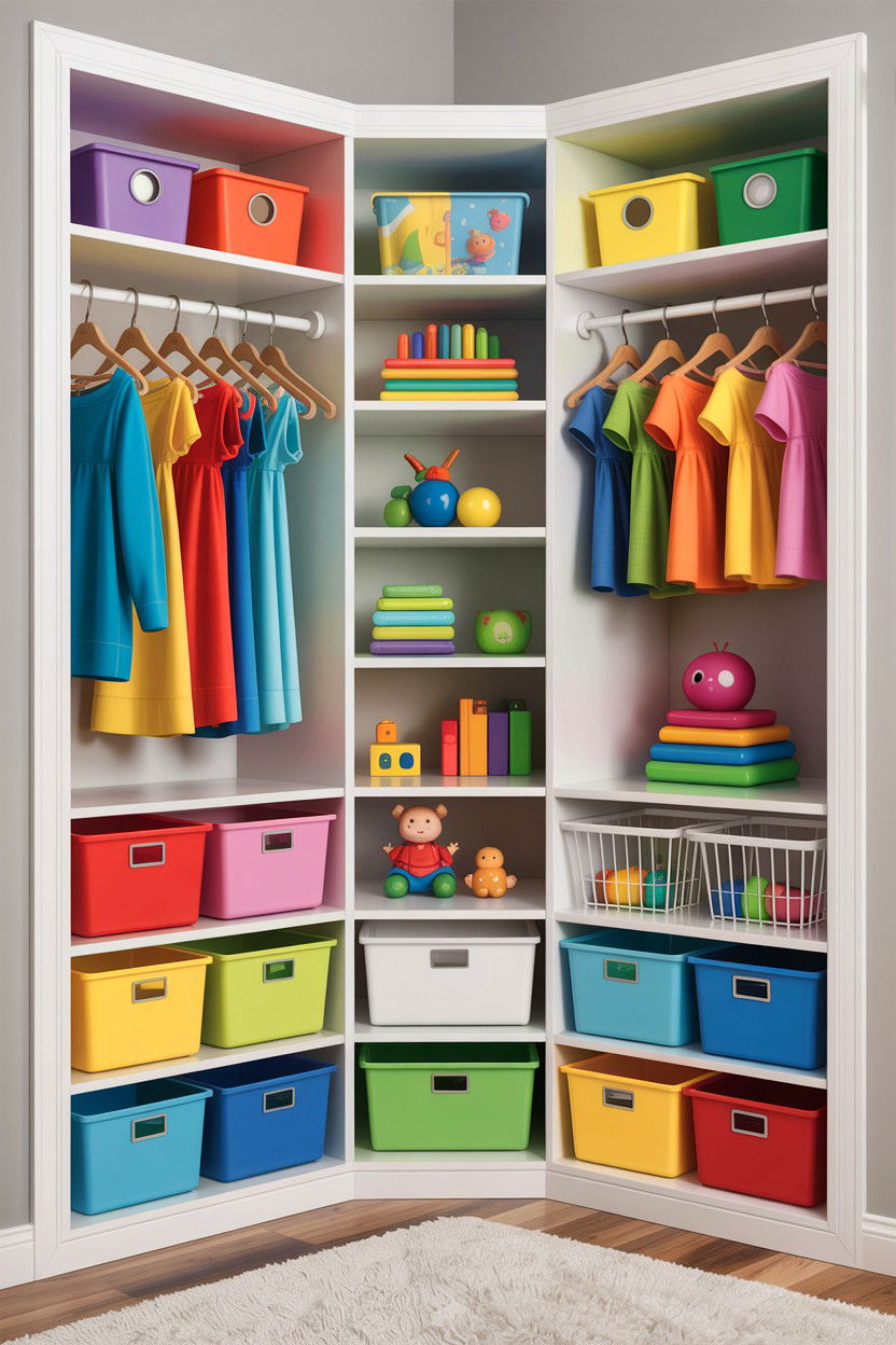 Kids Bedroom Closet Shelving - 30 bedroom closet shelving ideas