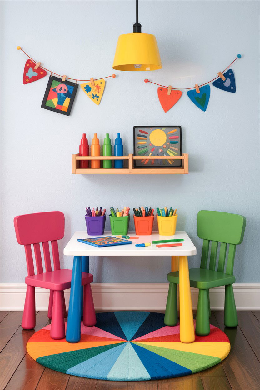 Kids bedroom craft area - 30 bedroom craft corner ideas