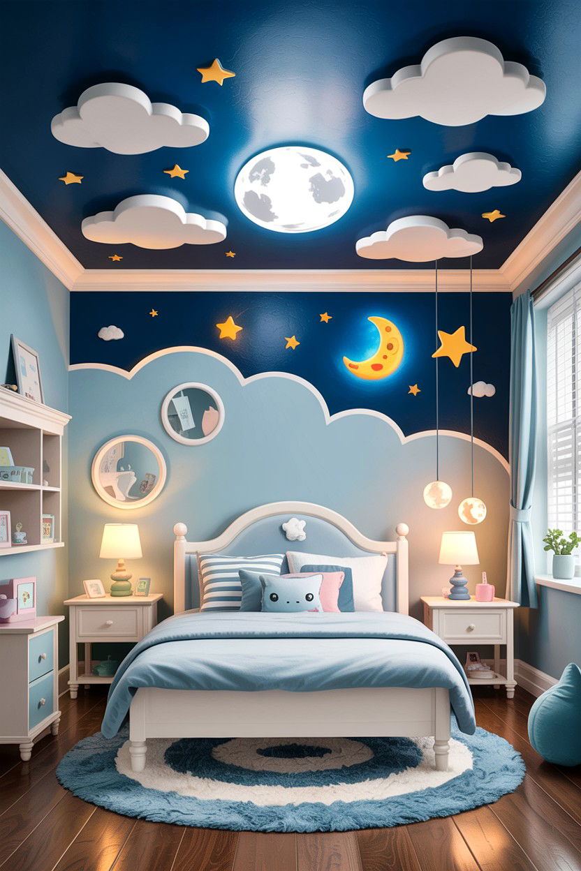 Kids bedroom theme - 30 bedroom false ceiling designs