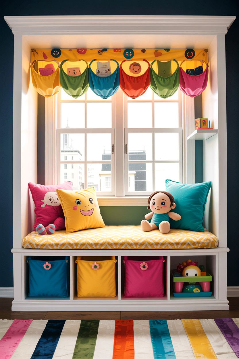 Kids bedroom window seat - 30 bedroom window seat ideas