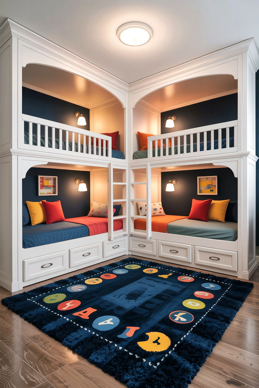 Kids bunk room layout - 30 bonus room to bedroom ideas
