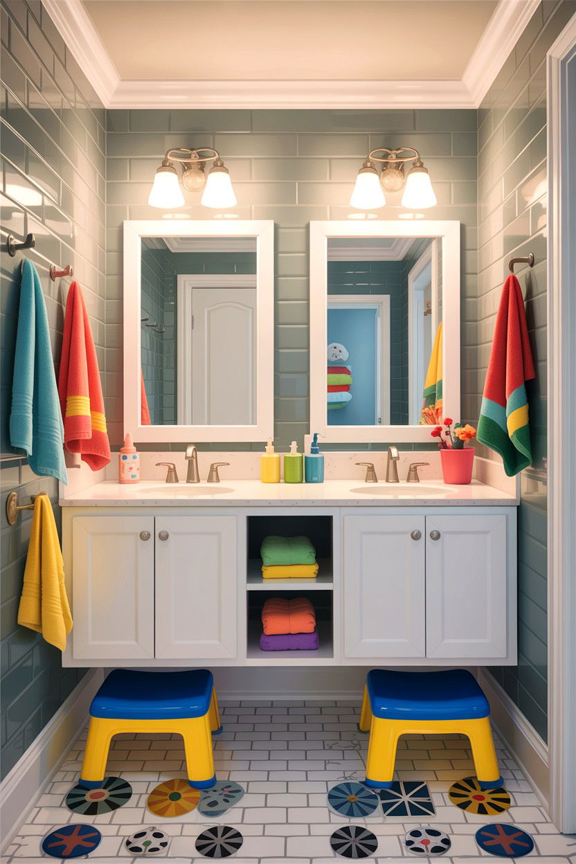 Kids shared bathroom - 30 Jack and Jill bathroom ideas