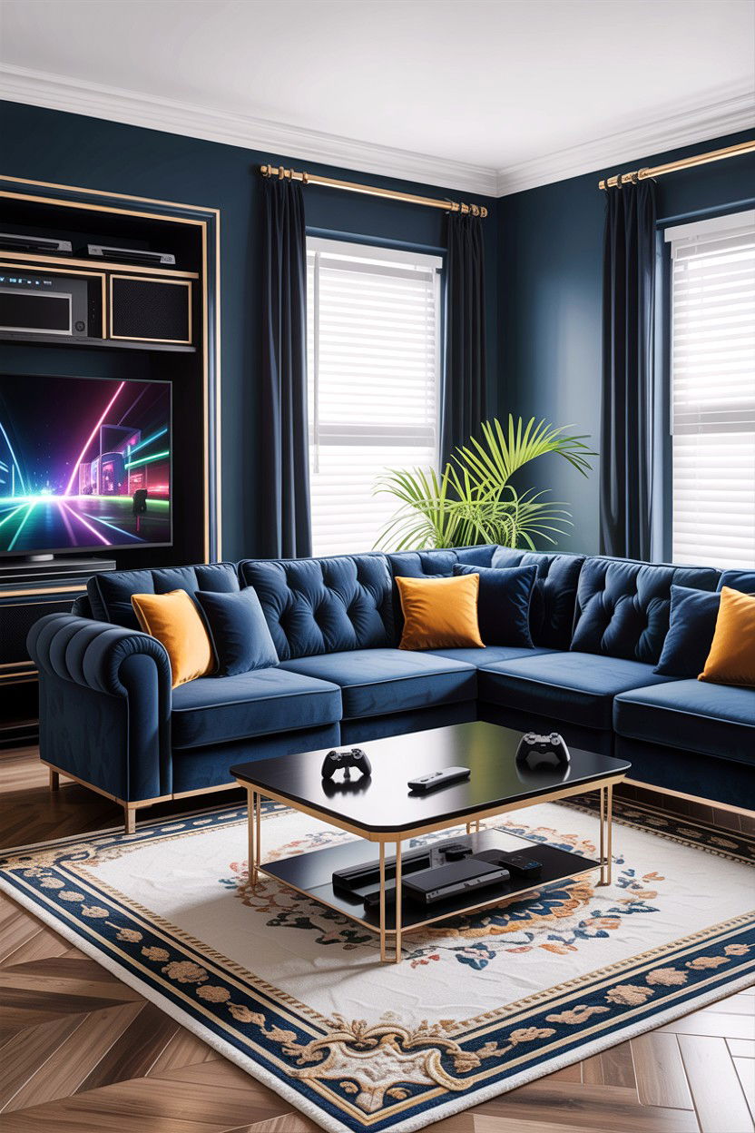 L Shaped Sofa For Gaming - 30 gaming living room ideas