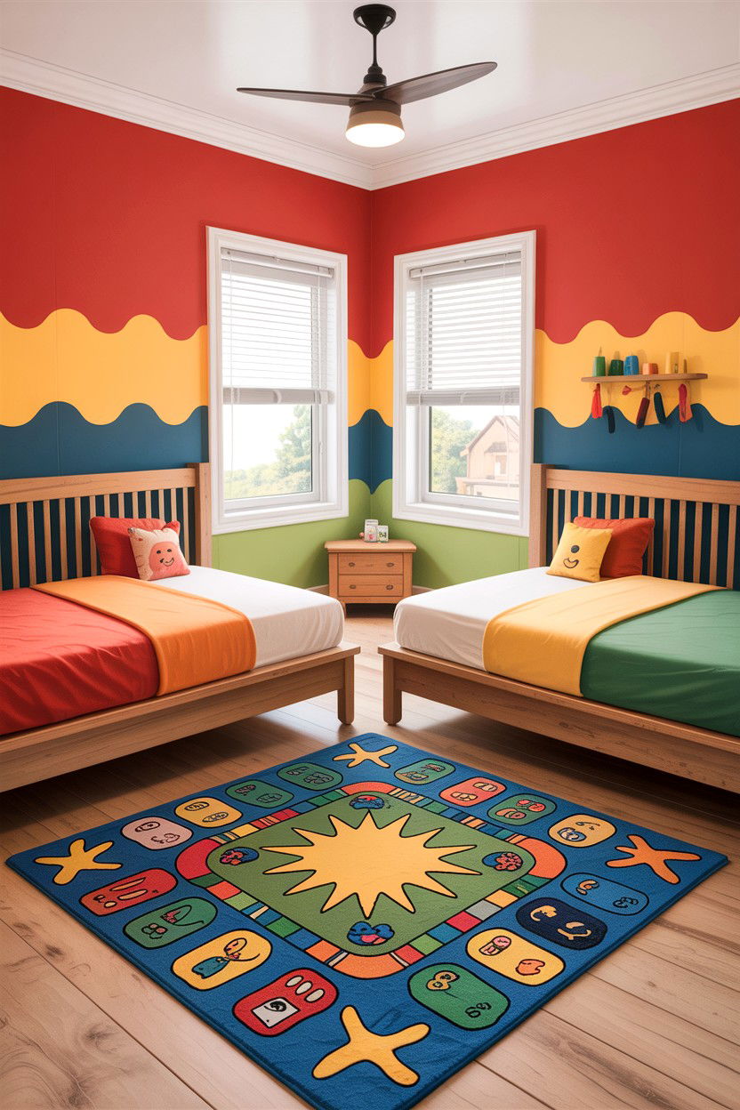 L shaped bedroom for two kids - 30 L-shaped bedroom ideas