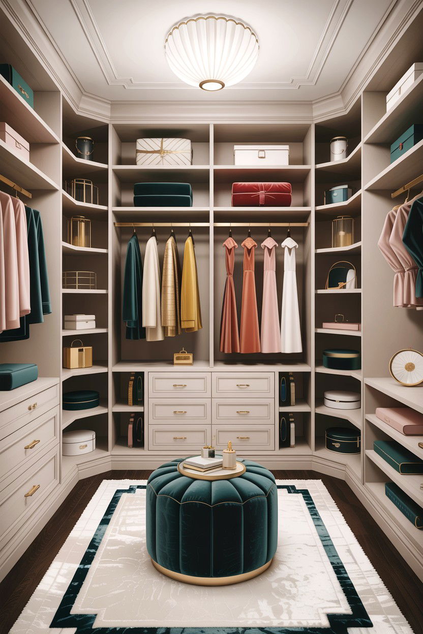 L shaped bedroom walk in closet - 30 L-shaped bedroom ideas