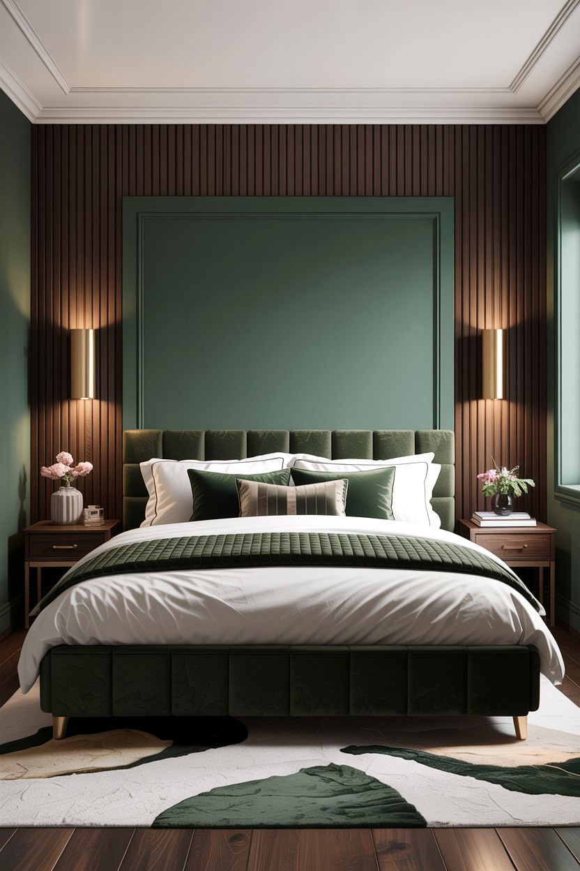 L shaped bedroom with accent wall - 30 L-shaped bedroom ideas