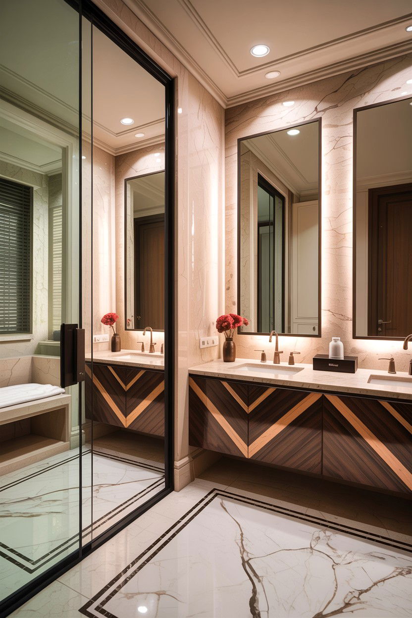 L shaped bedroom with ensuite bathroom - 30 L-shaped bedroom ideas