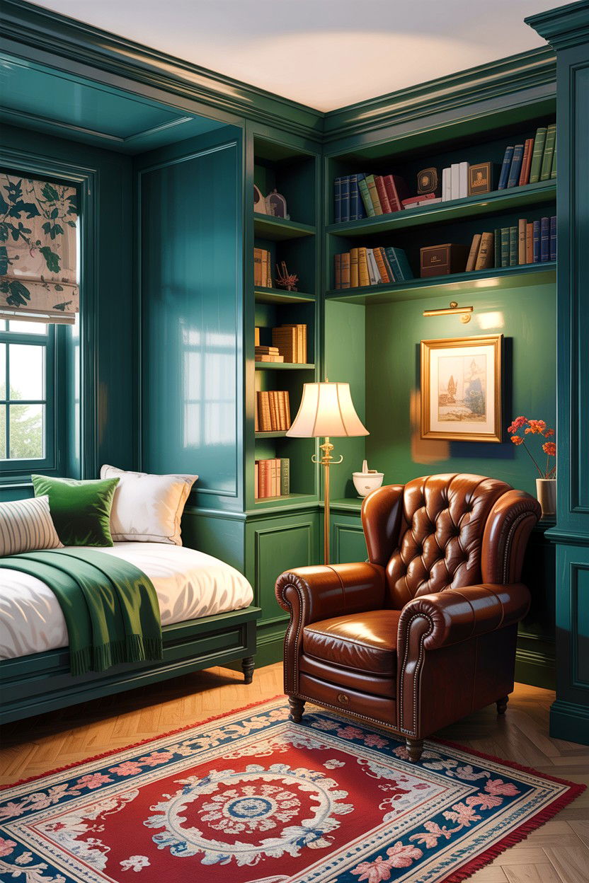 L shaped bedroom with reading nook - 30 L-shaped bedroom ideas