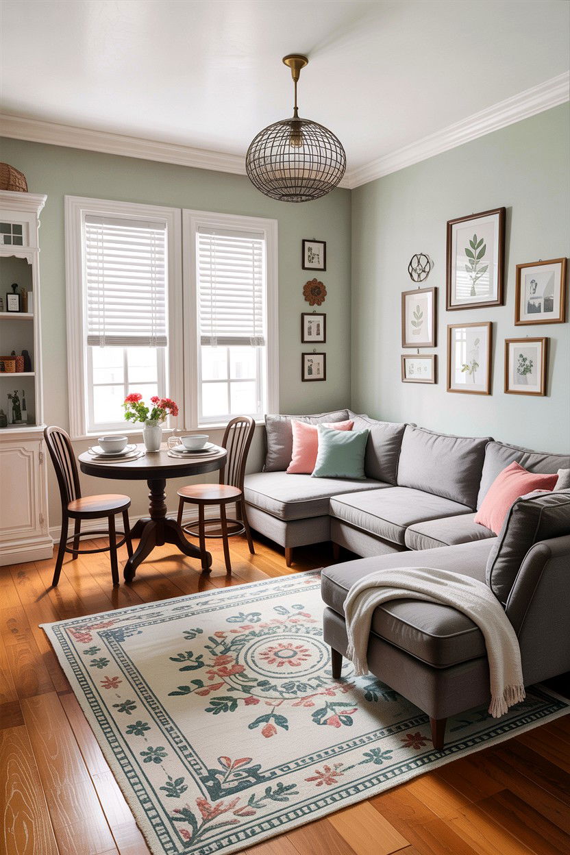 L shaped living room dining room setup - 30 living room dining room combo ideas