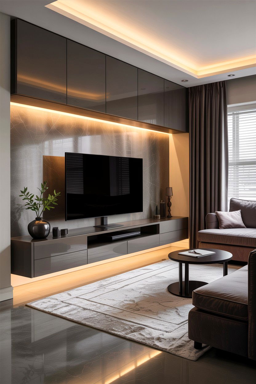 LED strip light dimmer - 30 living room dimmer lights ideas