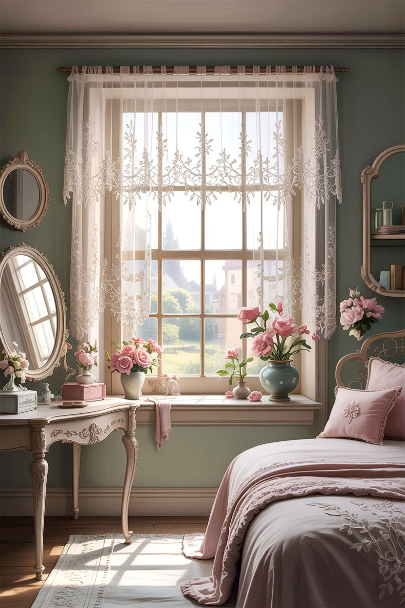 Lace Window Valance - 30 bedroom window valances