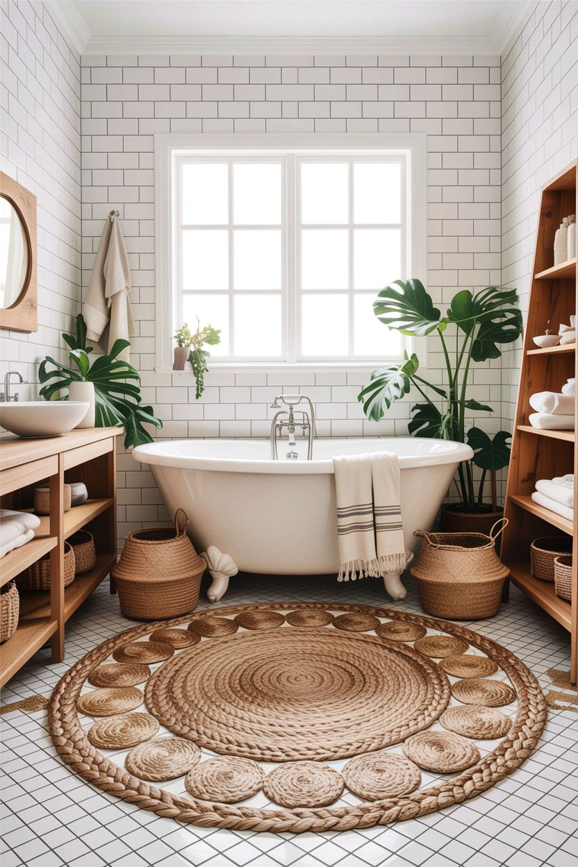 Large Area Rug Bathroom - 30 bathroom balance ideas