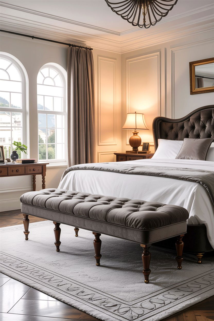 Large Bedroom Bench - 30 bedroom upholstered benches