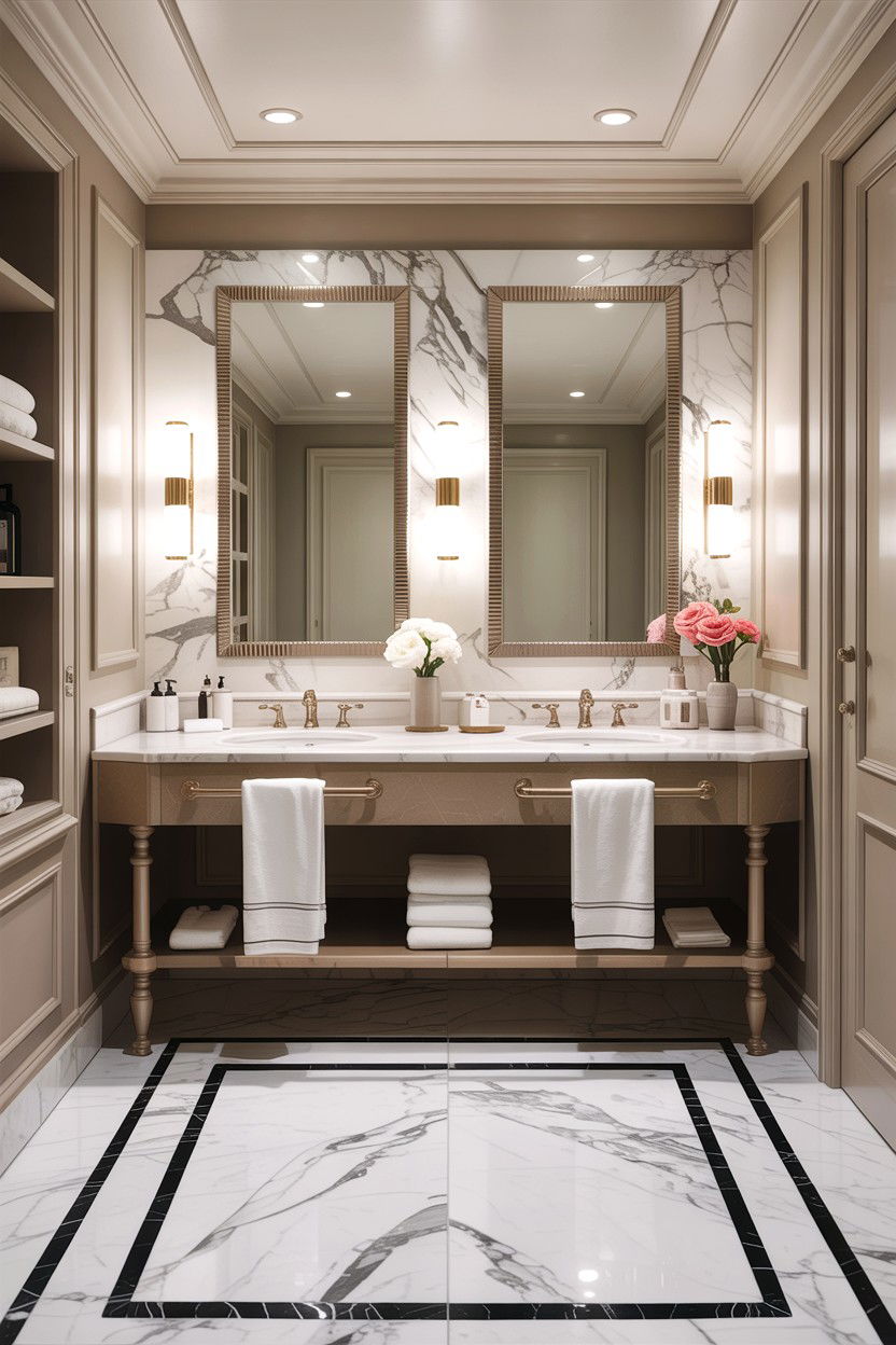 Large Double Towel Rail - 30 heated towel rack ideas