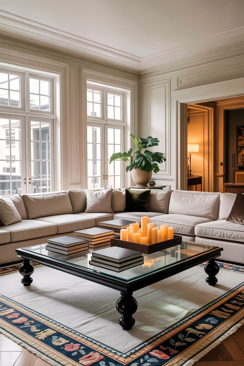 Large Glass Coffee Table - 30 living room glass coffee tables