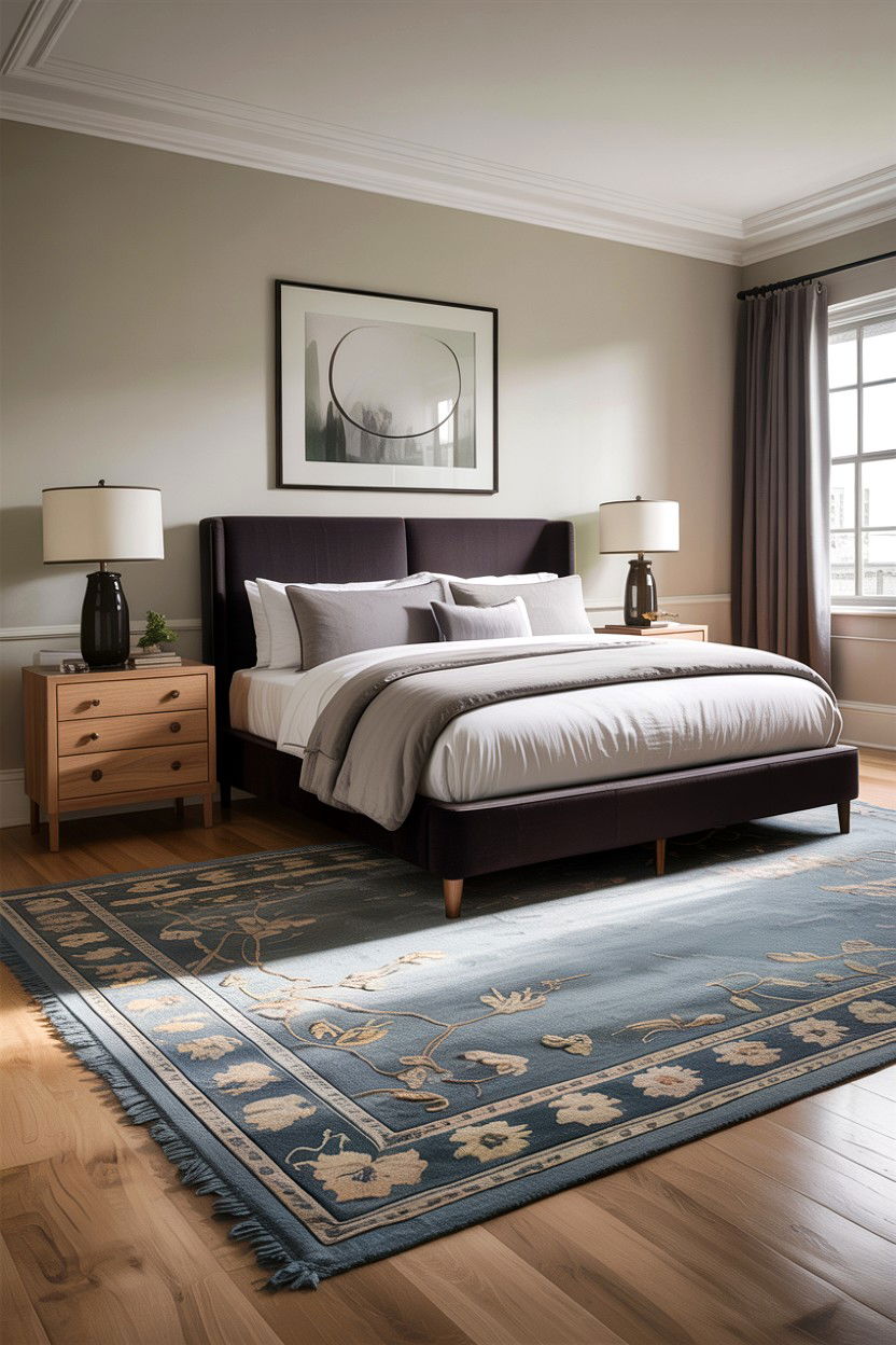 Large Gray Wool Rug - 30 bedroom wool rugs