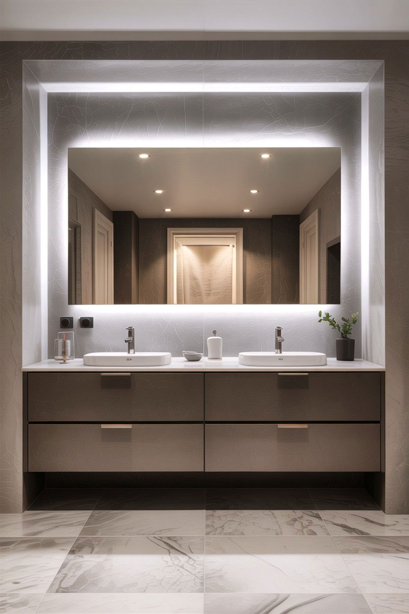 Large Italian Double Vanity - 30 Italian bathroom ideas