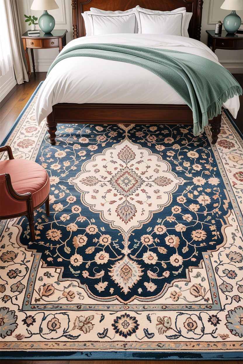 Large Rug - 30 boutique hotel bedroom ideas