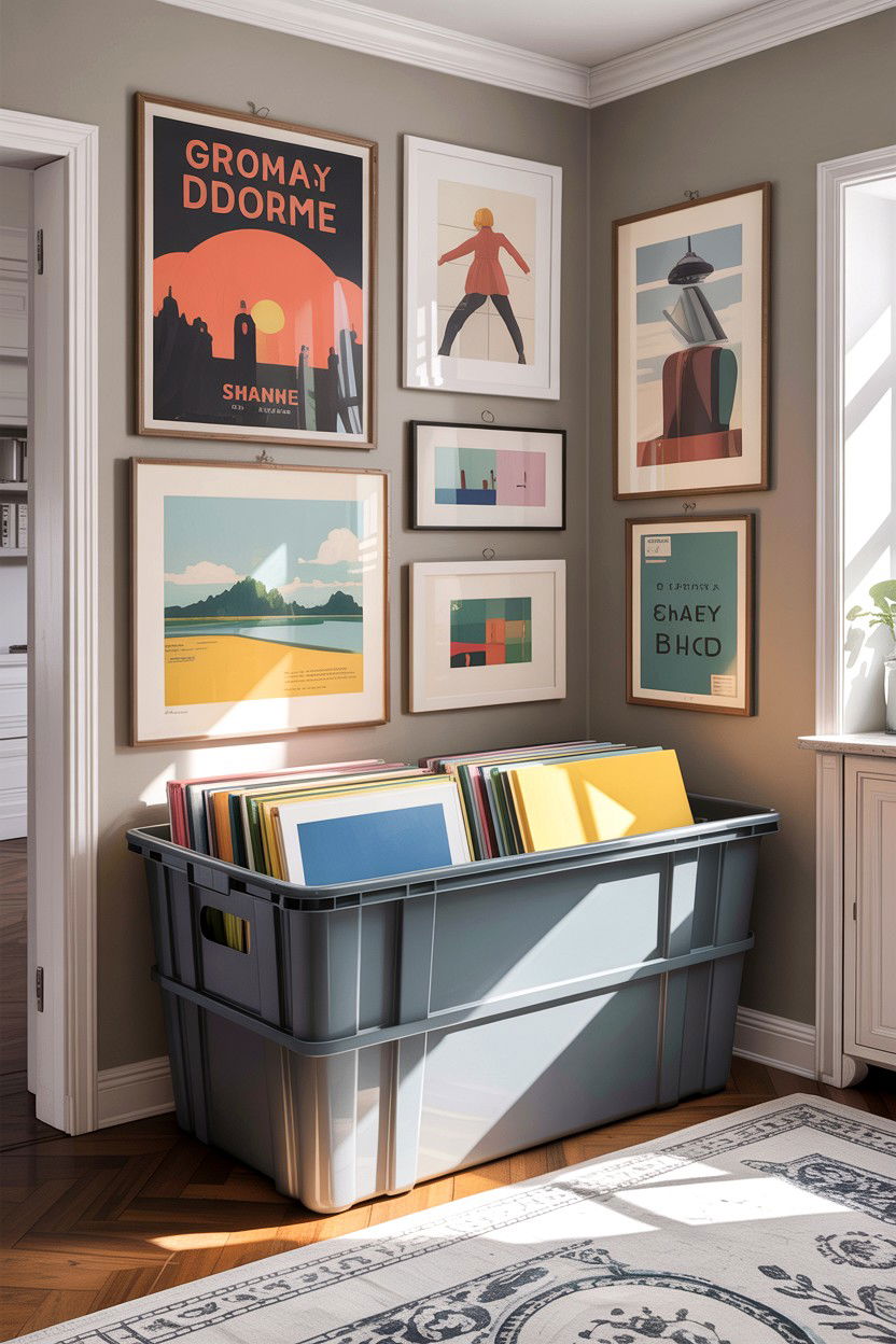 Large flat storage bin - 30 bedroom under bed storage ideas