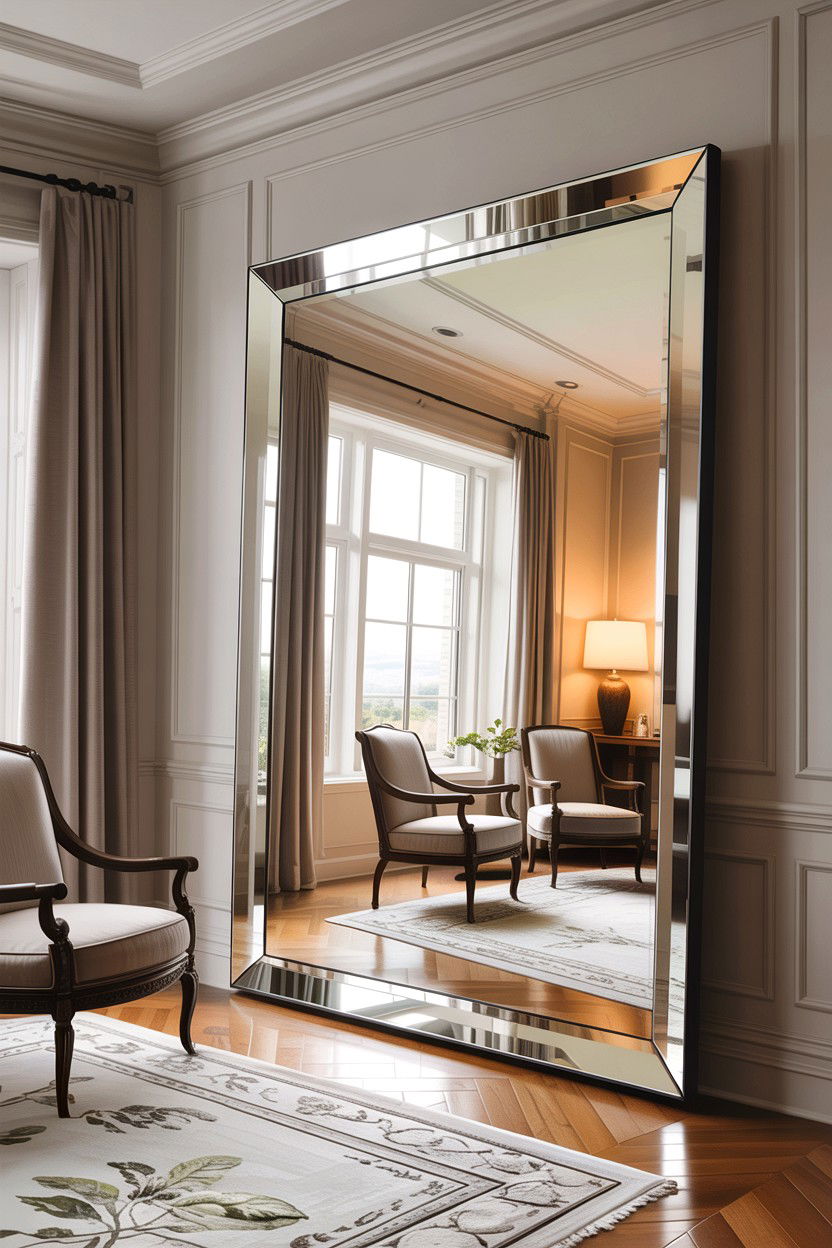 Large floor mirror - 30 bedroom floor mirrors